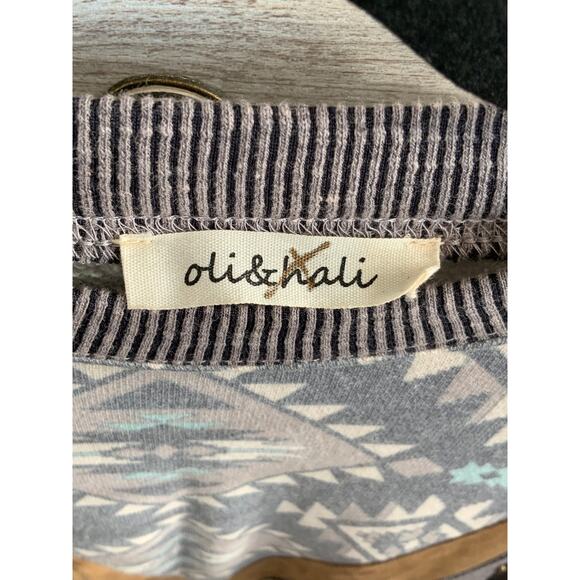 Oli & Hali Aztec Sweater Tunic Top - XL - Boho Western Style - Picture 3 of 5